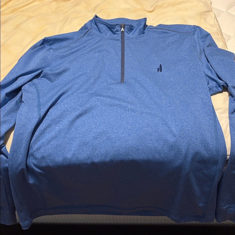 johnnie-O Blue Pullover quarter zip light weight